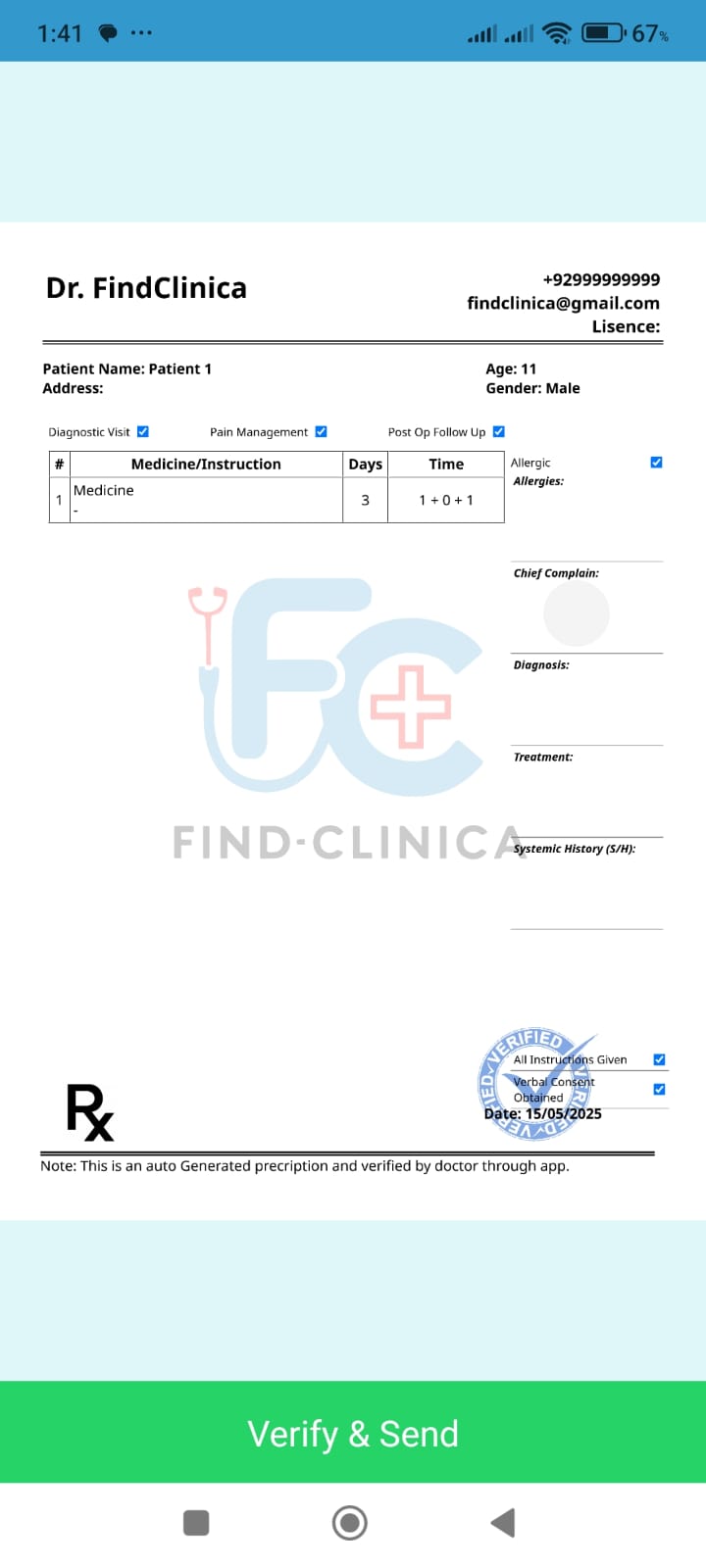 Digital Prescriptions